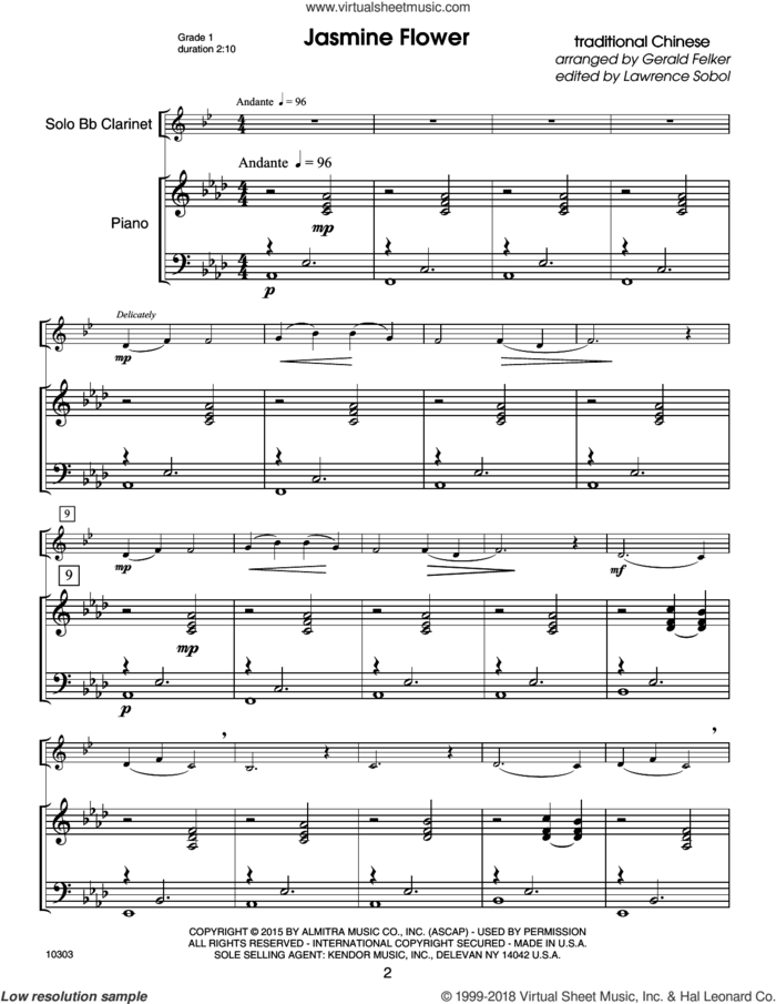 Kendor Debut Solos - Bb Clarinet - Piano Accompaniment sheet music for clarinet solo by Sobol, intermediate skill level