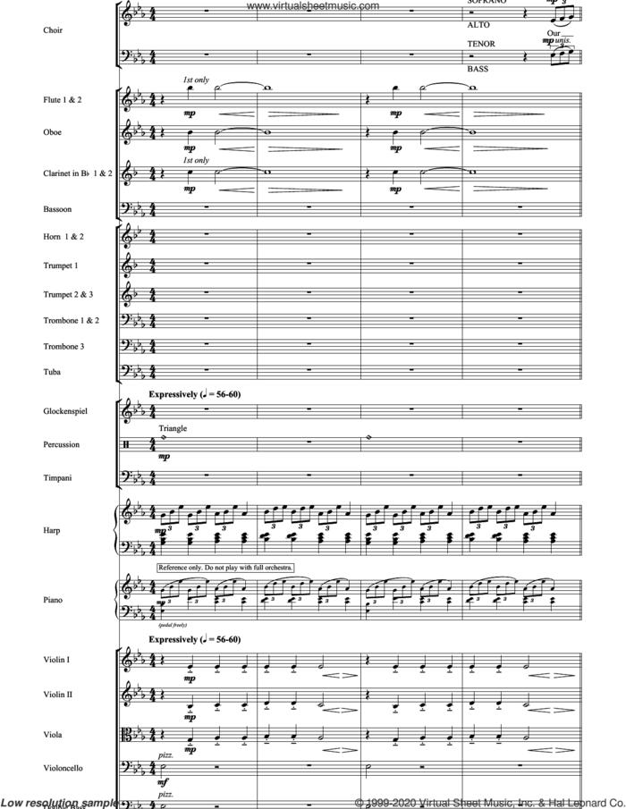 Our Father (COMPLETE) sheet music for orchestra/band by Robert Sterling, intermediate skill level