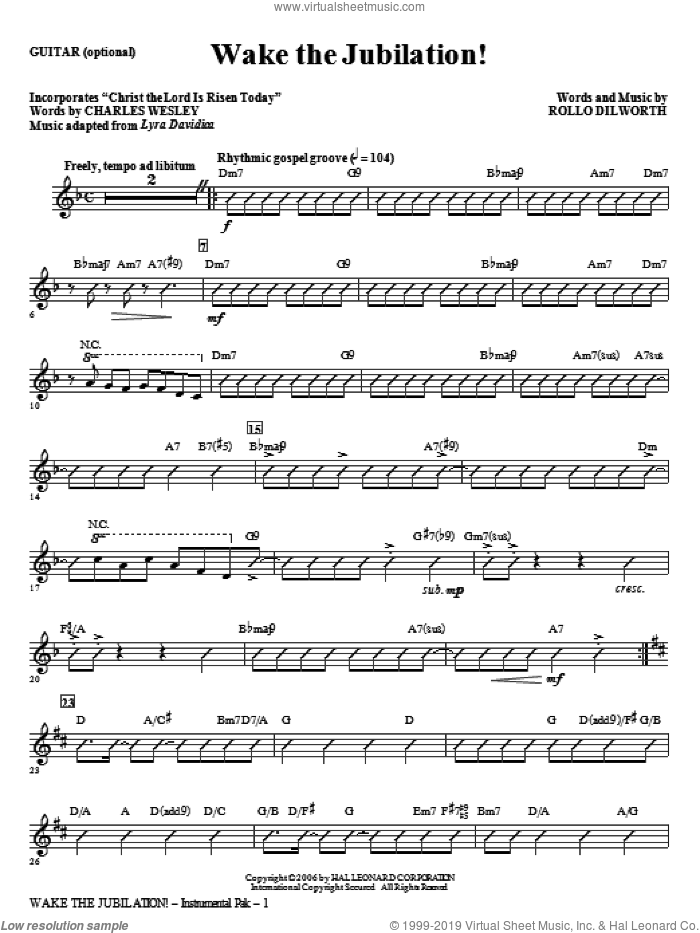 Wake The Jubilation! (complete set of parts) sheet music for orchestra/band (Rhythm) by Rollo Dilworth, intermediate skill level