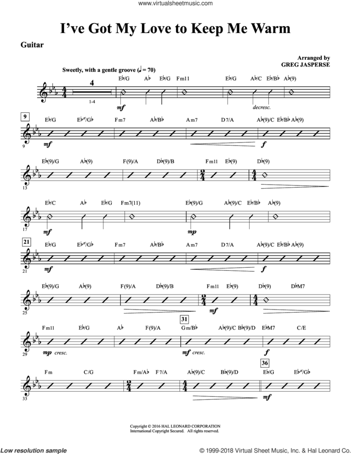I've Got My Love to Keep Me Warm (complete set of parts) sheet music for orchestra/band by Irving Berlin, Benny Goodman and Greg Jasperse, intermediate skill level