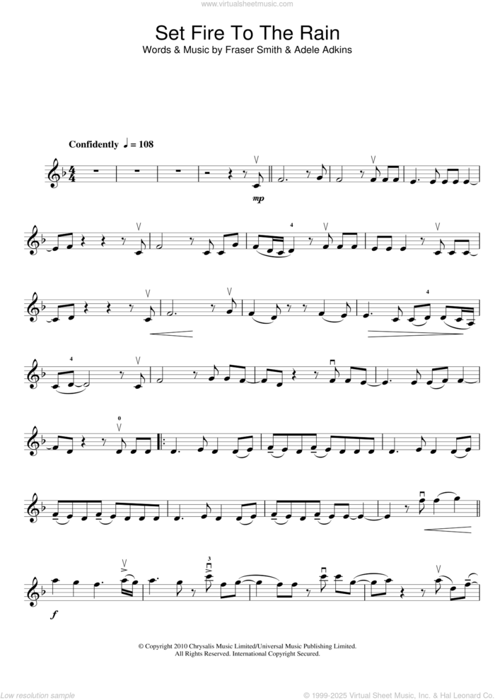 Rainy, rainy day Sheet music for Violin (Solo)