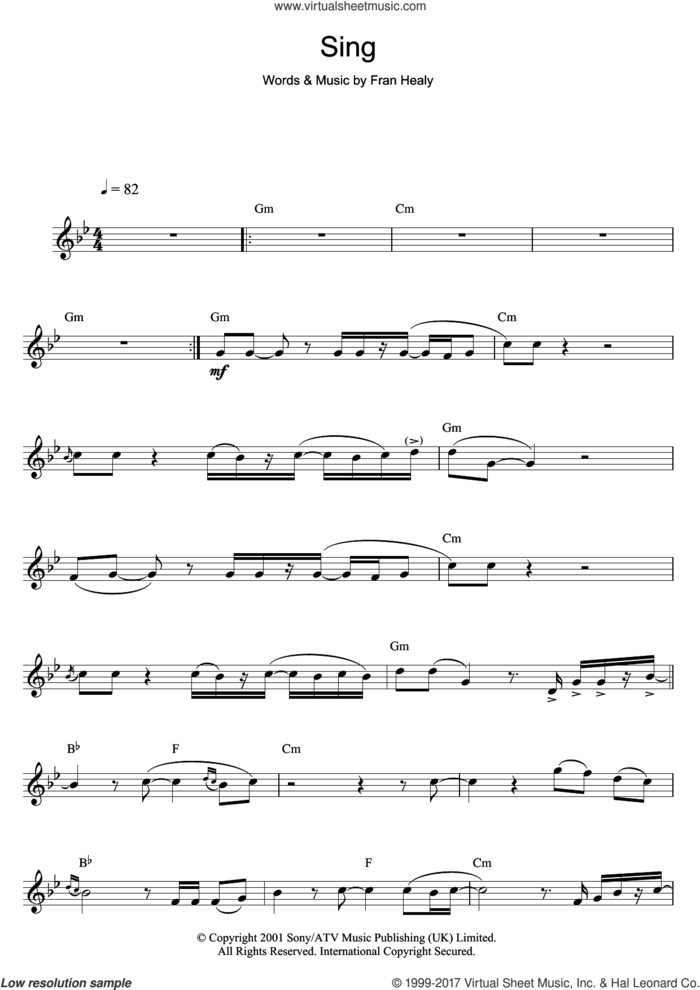 Sing sheet music for flute solo by Merle Travis and Fran Healy, intermediate skill level