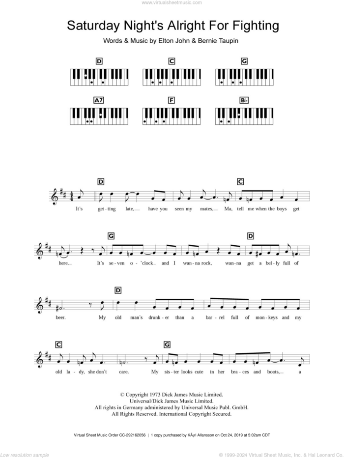 Download Elton John 'Sacrifice' Sheet Music, Chords & Lyrics