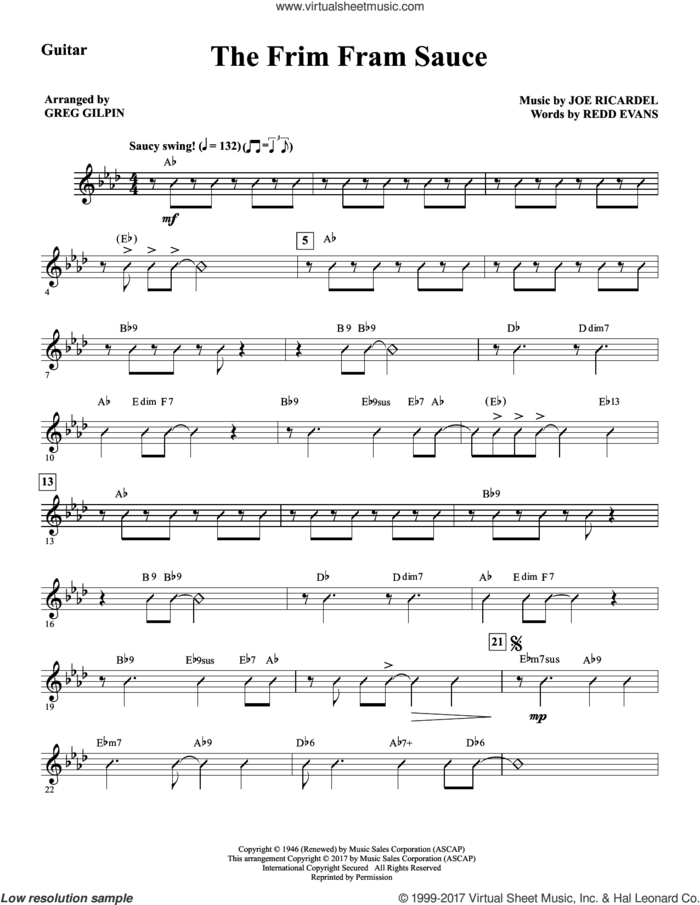 The Frim Fram Sauce (complete set of parts) sheet music for orchestra/band by Greg Gilpin, Joe Ricardel and Redd Evans, intermediate skill level