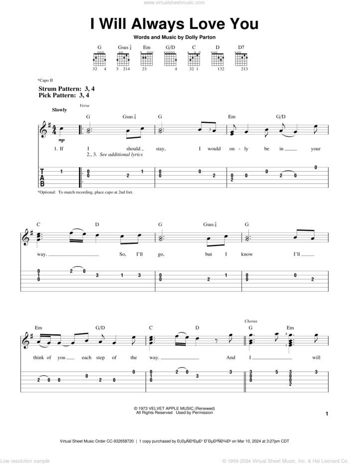 she will be loved easy guitar chords