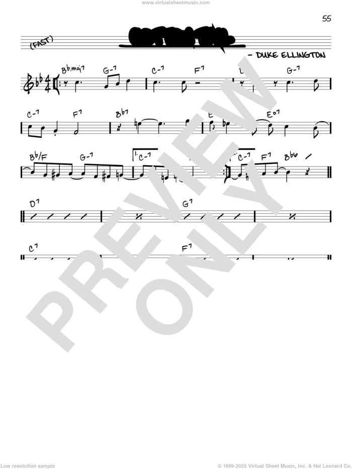 Cotton Tail sheet music for voice and other instruments (in C) by Duke Ellington, intermediate skill level