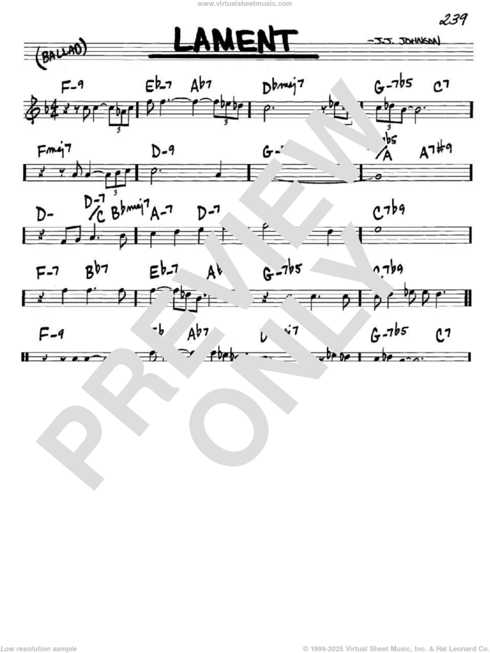 Lament sheet music for voice and other instruments (in C) by Jack Johnson, intermediate skill level