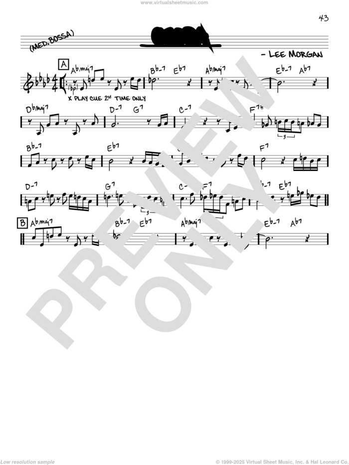 Ceora sheet music for voice and other instruments (in C) by Lee Morgan, intermediate skill level