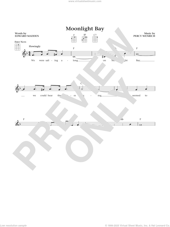 Moonlight Bay (from The Daily Ukulele) (arr. Liz and Jim Beloff) sheet music for ukulele by Edward Madden, Jim Beloff, Liz Beloff and Percy Wenrich, intermediate skill level