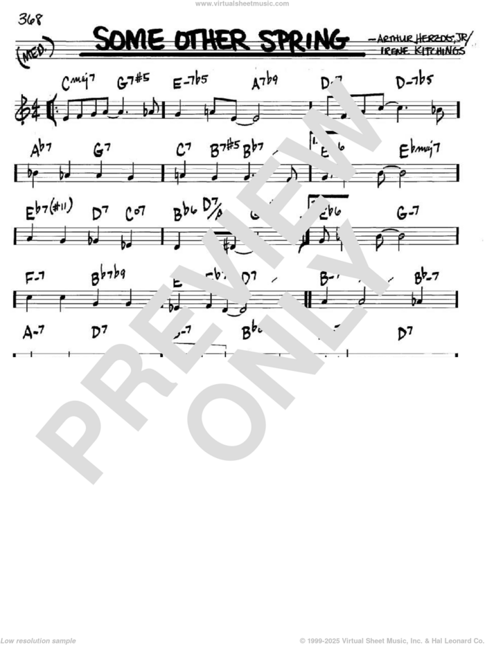 Some Other Spring sheet music for voice and other instruments (in C) by Arthur Herzog Jr. and Irene Kitchings, intermediate skill level