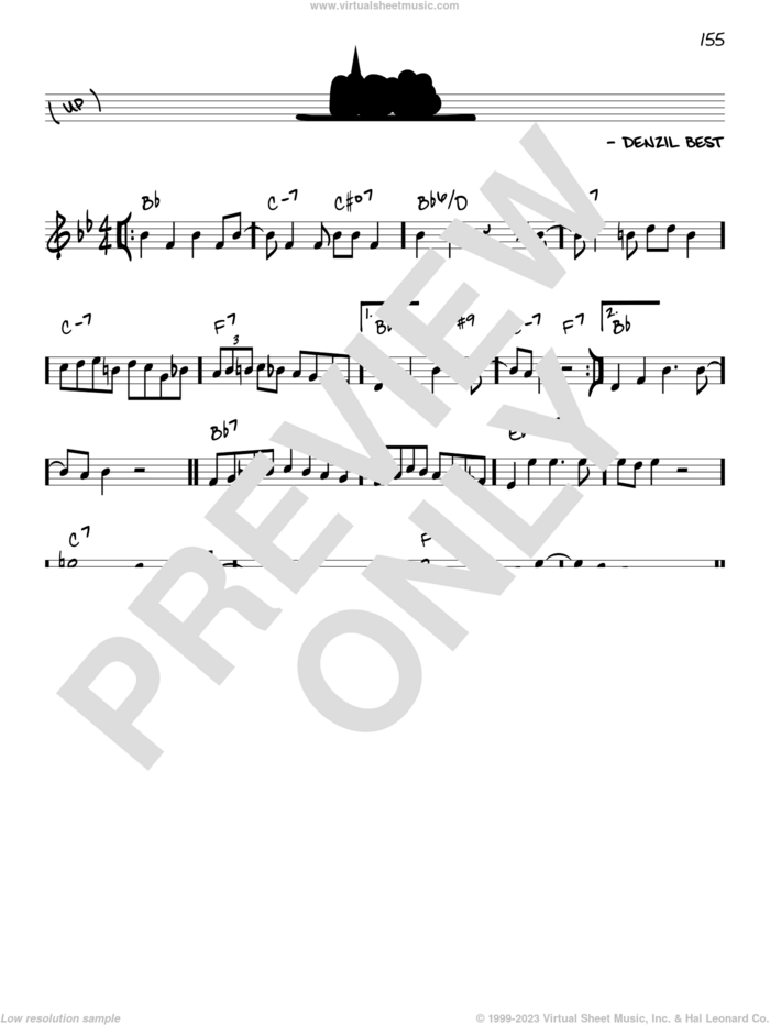 Move sheet music for voice and other instruments (in C) by Miles Davis and Denzil De Costa Best, intermediate skill level