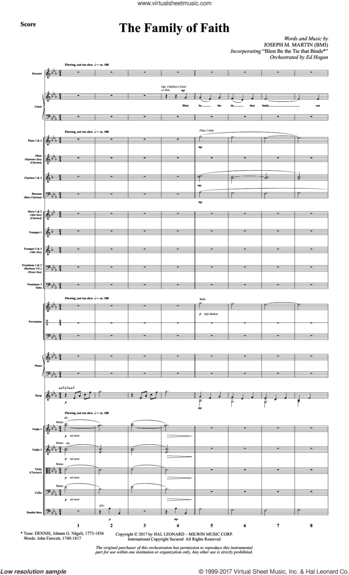 The Family of Faith (COMPLETE) sheet music for orchestra/band by Joseph M. Martin, intermediate skill level