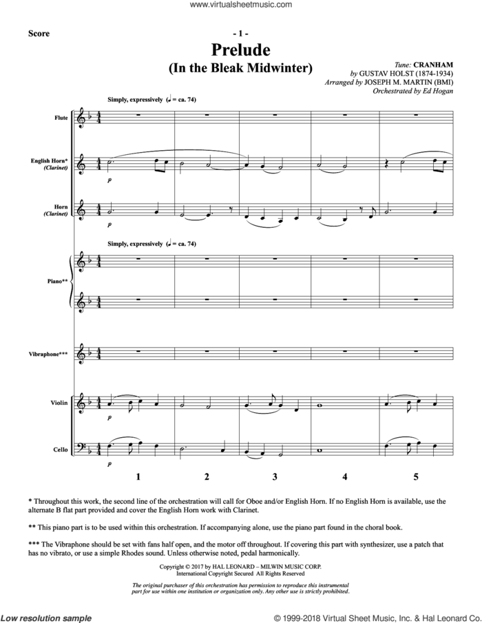 The Longest Night (COMPLETE) sheet music for orchestra/band by Joseph M. Martin and Philippians 1:3, intermediate skill level