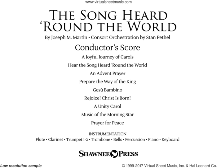The Song Heard 'Round the World (Consort) (COMPLETE) sheet music for orchestra/band by Joseph M. Martin, Jonathan Martin and Traditional Finnish Folk Melod, intermediate skill level