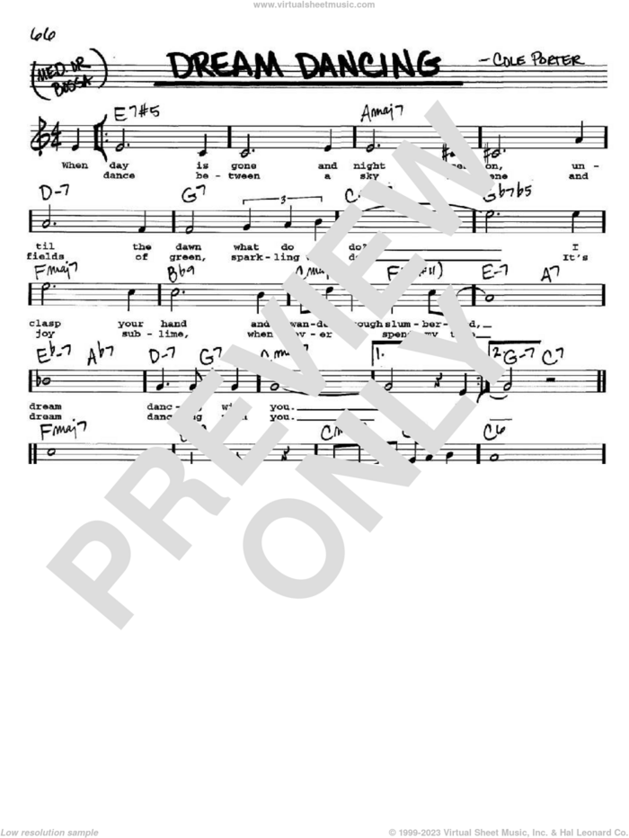 Dream Dancing sheet music for voice and other instruments  by Cole Porter, intermediate skill level