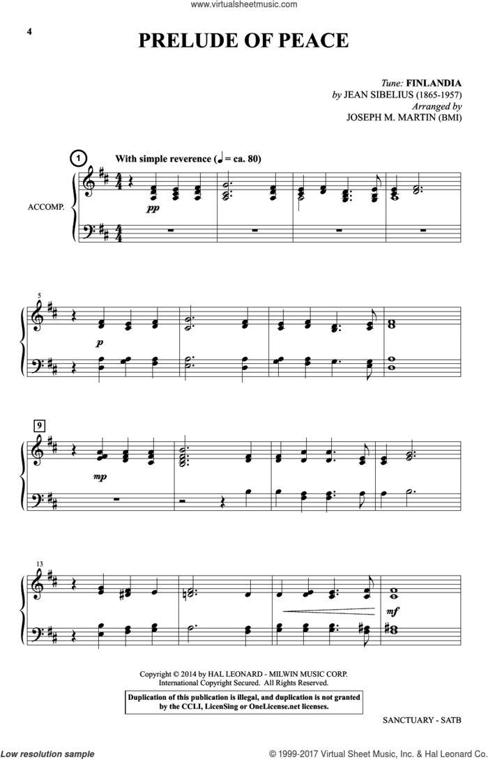 Sanctuary (A Cantata of Hope and Peace) sheet music for choir (SATB: soprano, alto, tenor, bass) by Joseph M. Martin and David Angerman, intermediate skill level