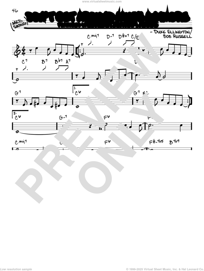 Don't Get Around Much Anymore sheet music for voice and other instruments (real book) by Duke Ellington and Bob Russell, intermediate skill level