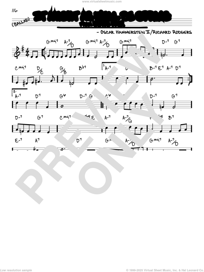 It Might As Well Be Spring sheet music (real book) (PDF)