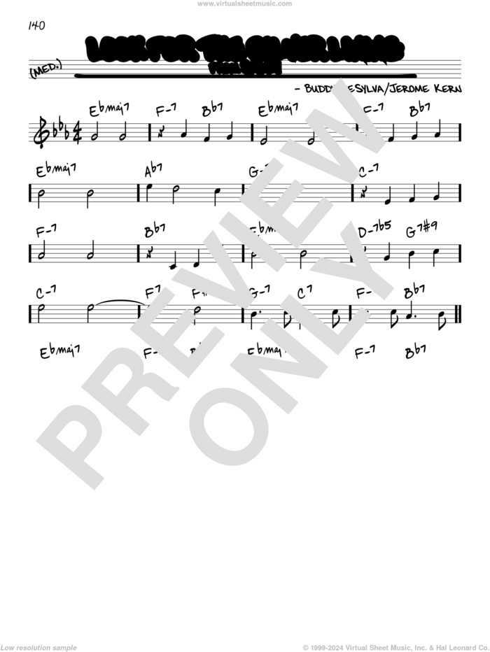 Look For The Silver Lining sheet music for voice and other instruments (real book) by Jerome Kern and Buddy DeSylva, intermediate skill level