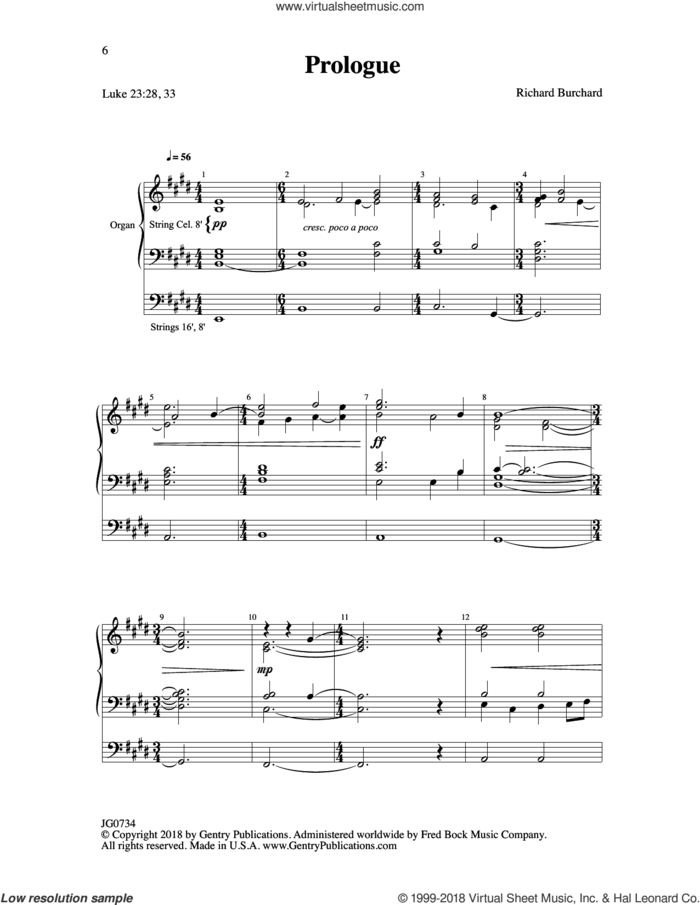 The Seven Last Words of Christ sheet music for choir by Richard Burchard, intermediate skill level