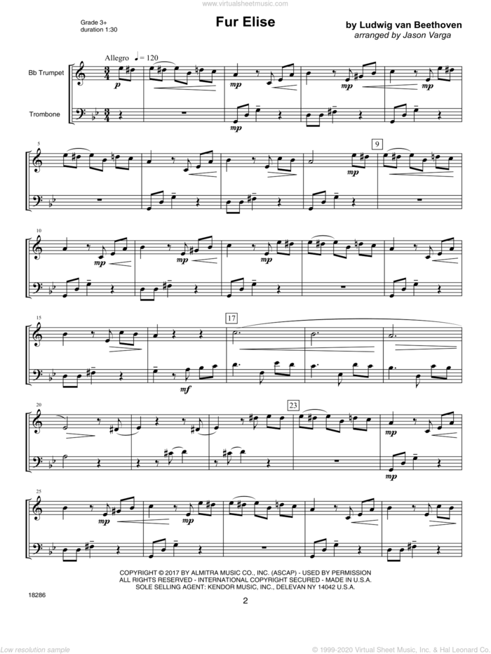 12 Familiar Favorites sheet music for trumpet and trombone by Jason Varga and Miscellaneous, intermediate duet