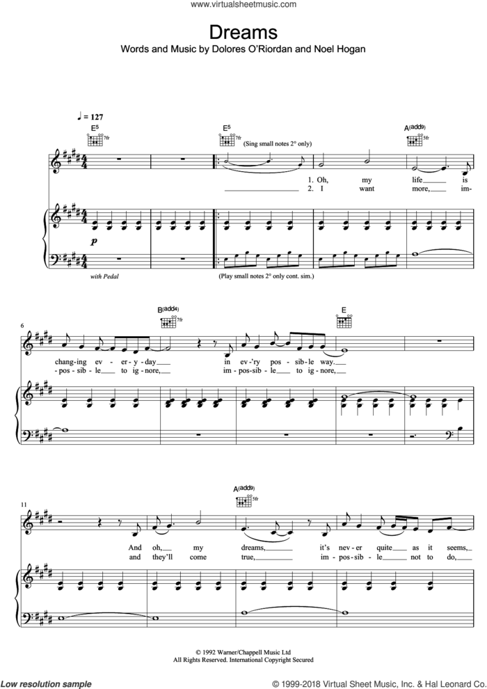 Dreams (Winner of The Voice 2018) sheet music for voice, piano or guitar by Ruti and Noel Hogan, intermediate skill level