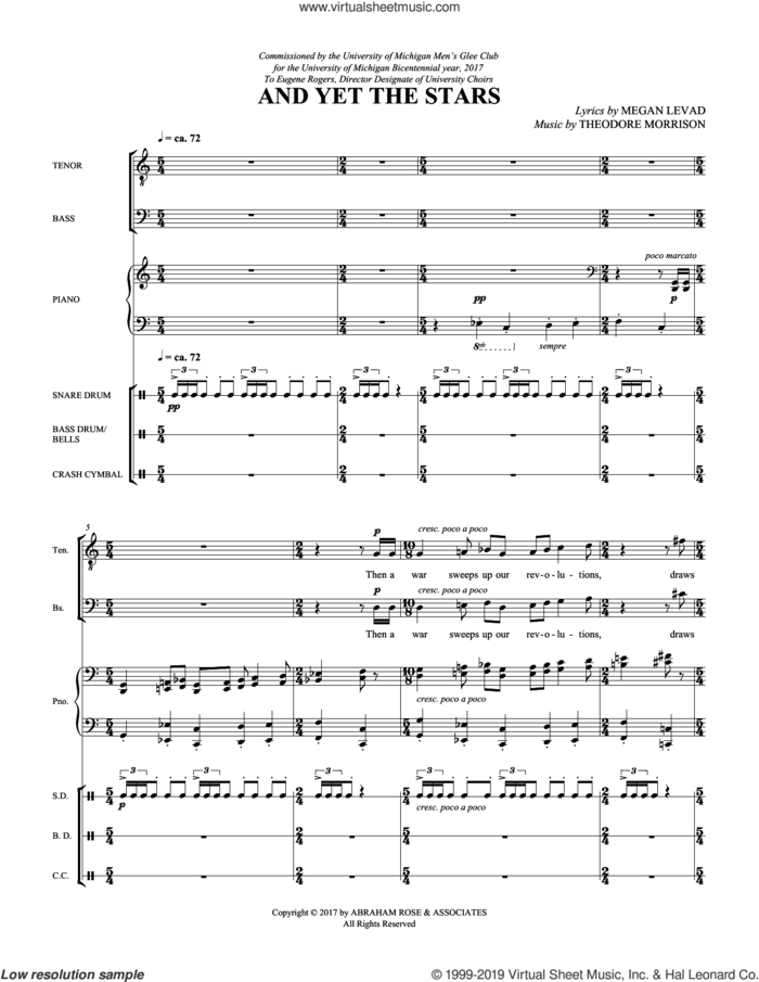 And Yet the Stars (COMPLETE) sheet music for orchestra/band by Theodore Morrison and Megan Levad, intermediate skill level