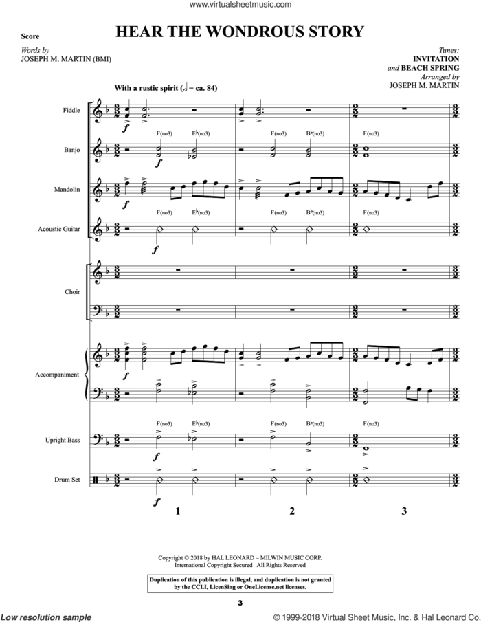 Rhapsody in Bluegrass (COMPLETE) sheet music for orchestra/band by Joseph M. Martin, Brad Nix and Charles Wesley, intermediate skill level