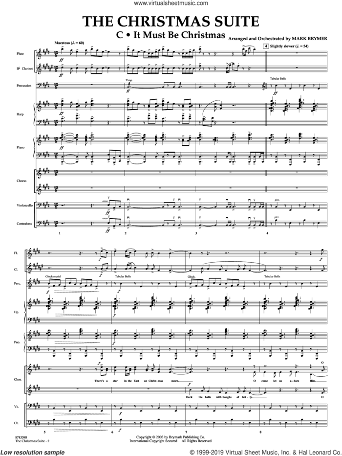 The Christmas Suite (For SSA Choir and Soloist) (COMPLETE) sheet music for orchestra/band (Special) by Mark Brymer, James Chadwick and Miscellaneous, intermediate skill level