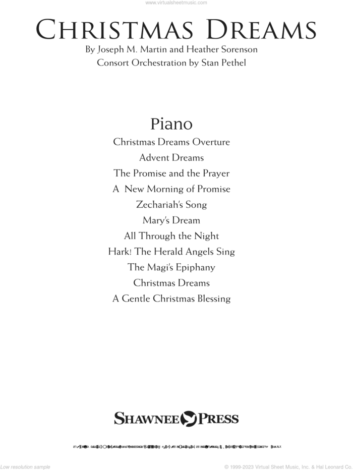 Christmas Dreams (A Cantata) sheet music for orchestra/band (piano) by Joseph M. Martin and Heather Sorenson, Brant Adams and Joseph M. Martin, intermediate skill level