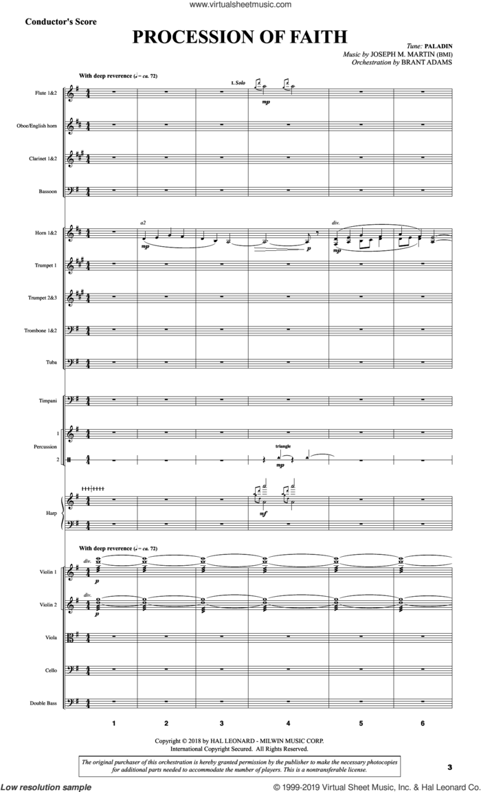 Festival of Faith (COMPLETE) sheet music for orchestra/band by Joseph M. Martin, intermediate skill level