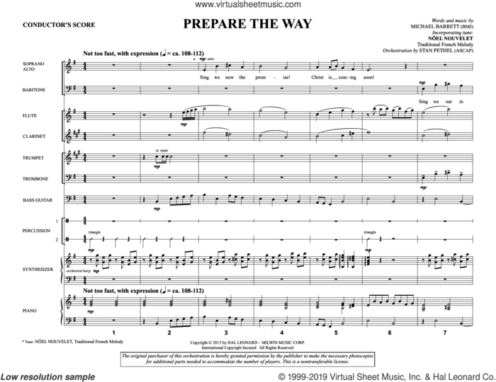 Prepare the Way (COMPLETE) sheet music for orchestra/band by Michael Barrett, intermediate skill level