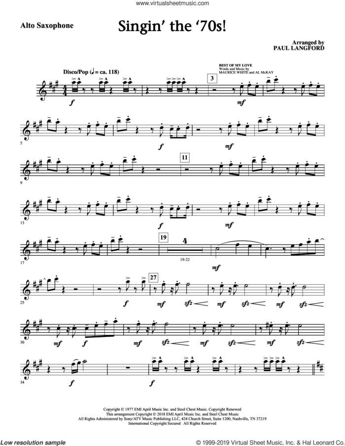 Singin' The 70's (arr. Paul Langford) (complete set of parts) sheet music for orchestra/band by Michael McDonald, Diana Ross, Marvin Gaye & Tammi Terrell, Nickolas Ashford, Paul Langford and Valerie Simpson, intermediate skill level