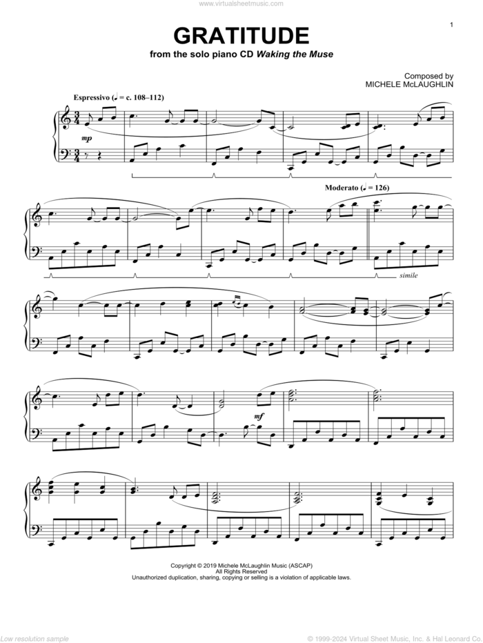 Learning To Fly (PDF Sheet Music) – Michele McLaughlin Music