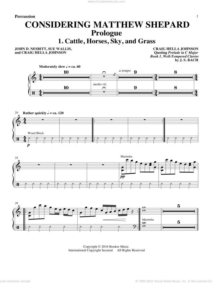 Considering Matthew Shepard sheet music for orchestra/band (marimba) by Craig Hella Johnson, Leslea Newman and Michael Dennis Browne, intermediate skill level