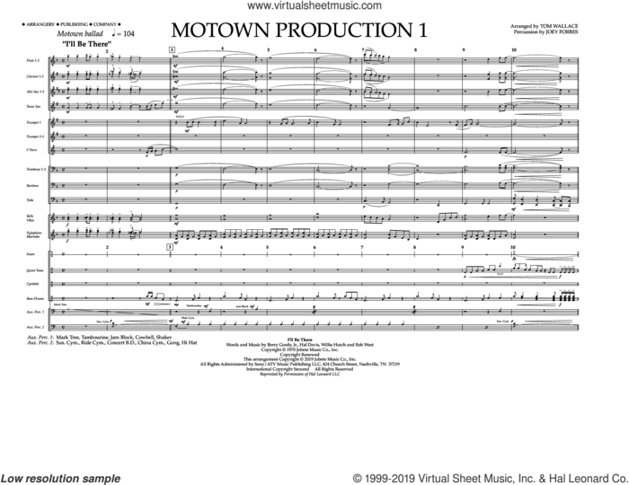 Motown Production 1(arr. Tom Wallace) sheet music for marching band (full score) by Jackson 5, Tom Wallace and Michael Jackson, intermediate skill level