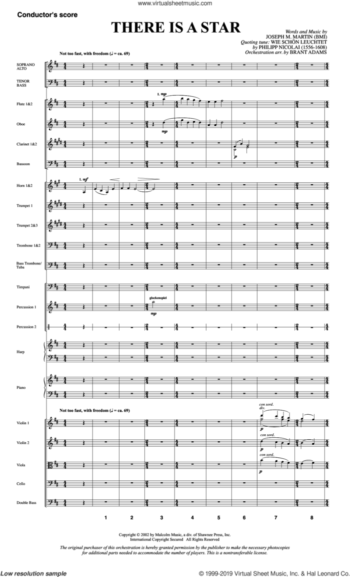 There Is a Star (COMPLETE) sheet music for orchestra/band by Joseph M. Martin, intermediate skill level