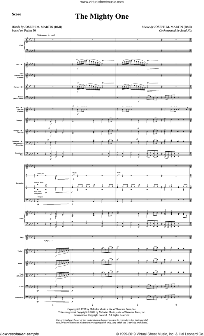 The Mighty One (COMPLETE) sheet music for orchestra/band by Joseph M. Martin, intermediate skill level