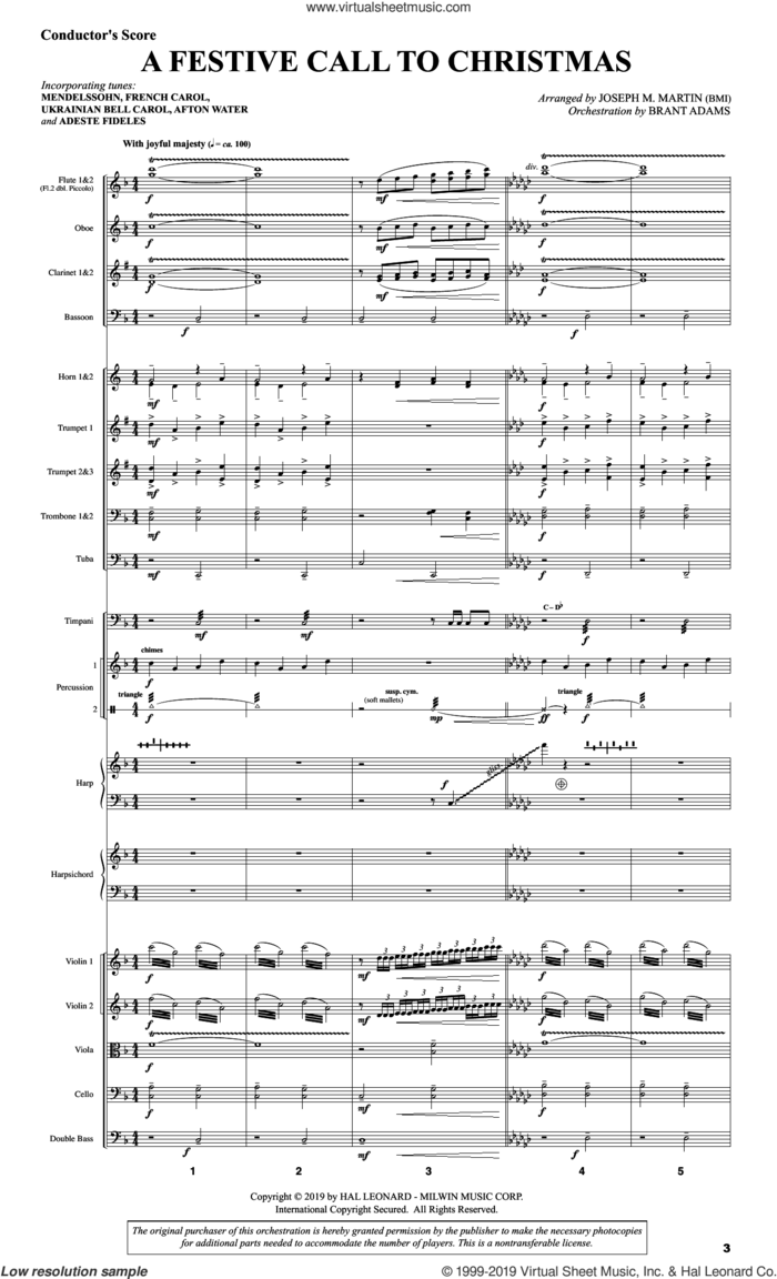 And There Was Light sheet music for orchestra/band (score) by Joseph M. Martin and Brad Nix, intermediate skill level