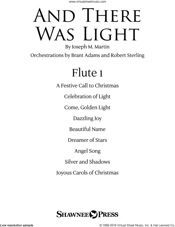 And There Was Light sheet music for orchestra/band (flute 1) by Joseph M. Martin and Brad Nix, intermediate skill level