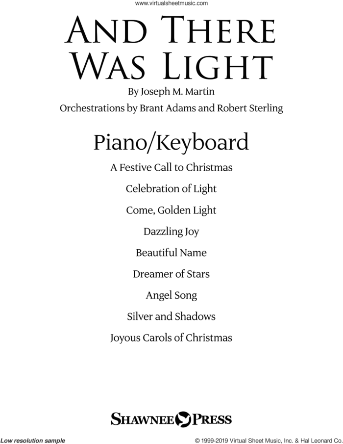 And There Was Light sheet music for orchestra/band (piano/keyboard) by Joseph M. Martin and Brad Nix, intermediate skill level