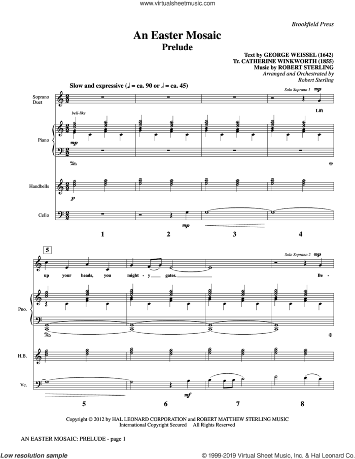 An Easter Mosaic (COMPLETE) sheet music for orchestra/band by Robert Sterling and John Parker, intermediate skill level