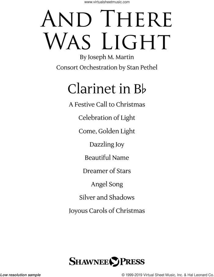 And There Was Light sheet music for orchestra/band (Bb clarinet) by Joseph M. Martin and Brad Nix, intermediate skill level