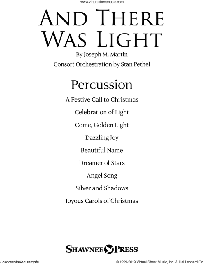 And There Was Light sheet music for orchestra/band (percussion) by Joseph M. Martin and Brad Nix, intermediate skill level
