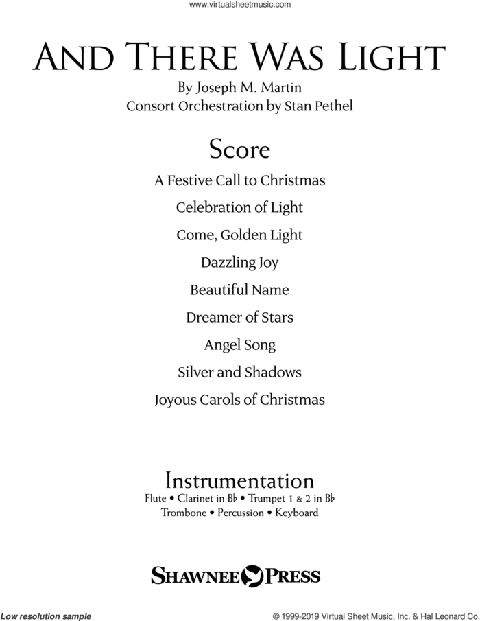 And There Was Light (Consort) (COMPLETE) sheet music for orchestra/band by Joseph M. Martin and Brad Nix, intermediate skill level