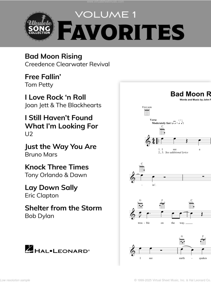 Ukulele Song Collection, Volume 1: Favorites sheet music for ukulele solo (collection), easy ukulele (collection)