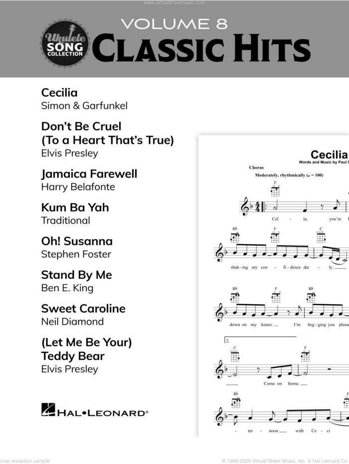 Ukulele Song Collection, Volume 8: Classic Hits sheet music for ukulele solo (collection), easy ukulele (collection)