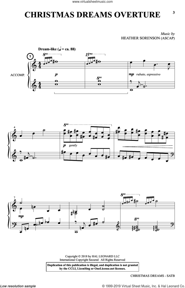 Christmas Dreams (A Cantata) sheet music for choir (SATB: soprano, alto, tenor, bass) by Joseph M. Martin, Heather Sorenson and Joseph M. Martin and Heather Sorenson, intermediate skill level