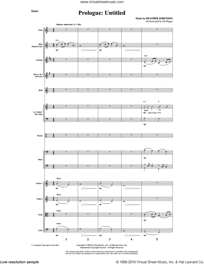 What Wondrous Hope (A Service of Promise, Grace and Life) (COMPLETE) sheet music for orchestra/band by Joseph M. Martin, Heather Sorenson and Joseph M. Martin and Heather Sorenson, intermediate skill level