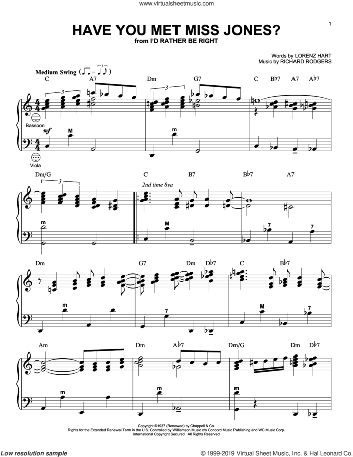 Have You Met Miss Jones? (arr. Gary Meisner) sheet music for accordion by Richard Rodgers, Gary Meisner, Lorenz Hart and Rodgers & Hart, intermediate skill level
